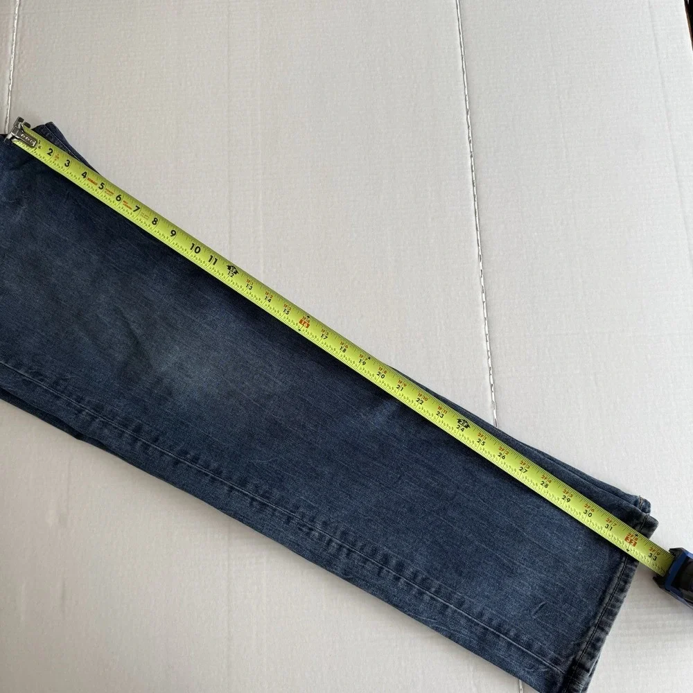 Levi's‎ 514 Jeans Mens 34X32 Blue Cotton Denim Straight Dark Indigo Wash Red Tab